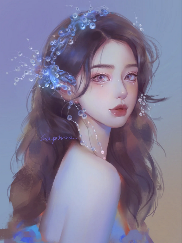 女生手绘头像。微信，女生手绘头像。（超有灵气的手绘女生头像）