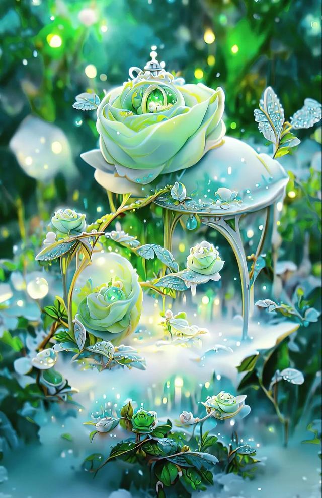 绿玫瑰花语是什么，绿玫瑰代表什么绿玫瑰花语是什么（绿色玫瑰～不老的爱情）