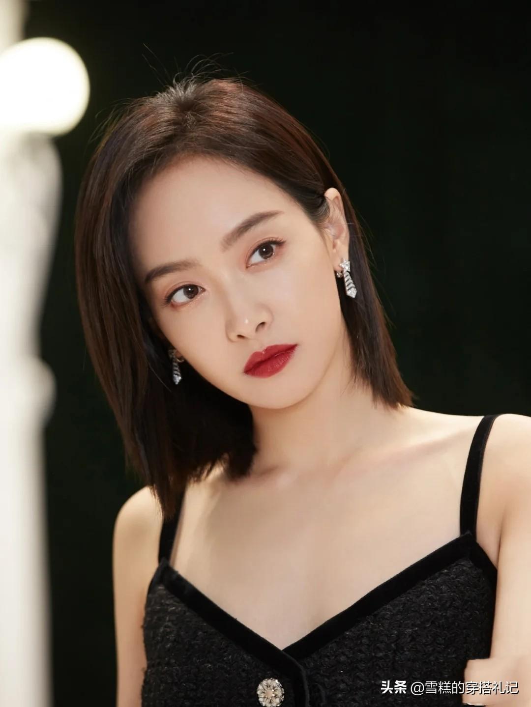 齐刘海齐肩发型(40岁发型女气质中长发) - 贝贝号