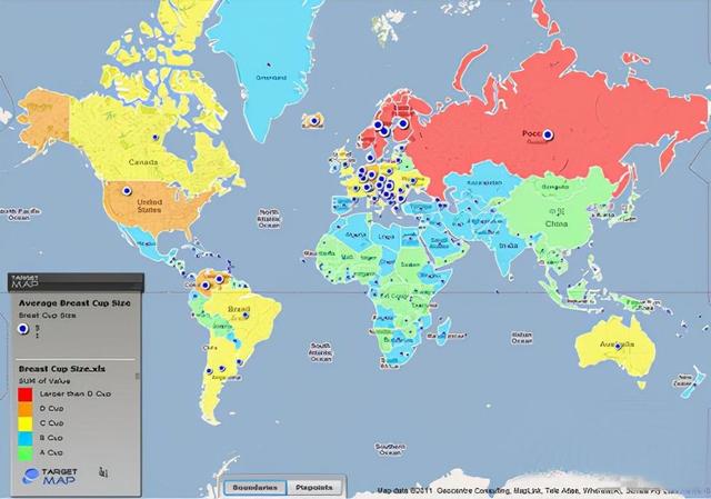 罩杯大小排列顺序，罩杯大小的顺序依次是多少（原来女生的胸部形状有那么多种）