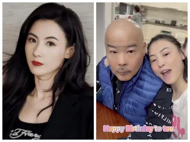 张柏芝父亲，张柏芝的老爸（张柏芝陪父亲吃早餐）
