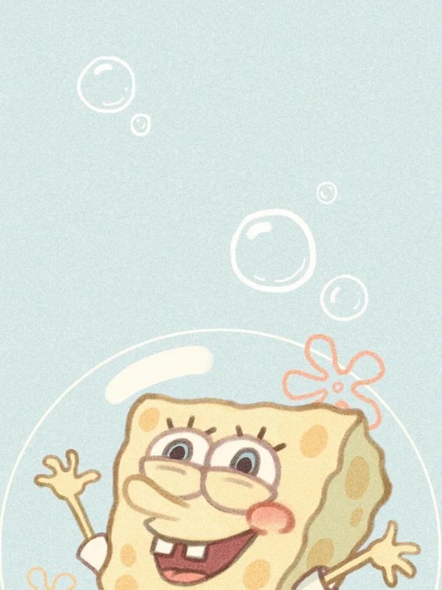派大星和海绵宝宝情侣头像，海绵宝宝与派大星情头微信（海绵宝宝派大星图情侣壁纸）