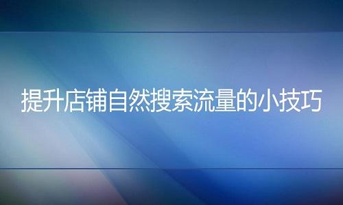 怎么提升网店流量(推广平台)