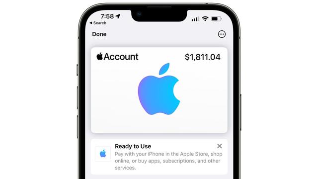 iOS 15.5 钱包 App 现已支持苹果账户卡