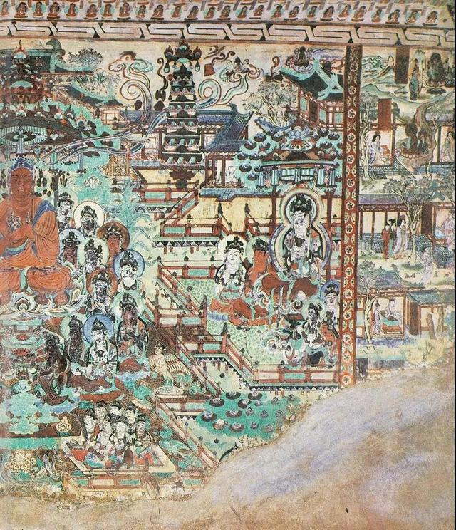 敦煌壁画图片大全，敦煌飞天壁画高清图（敦煌壁画对于中国画坛的影响）