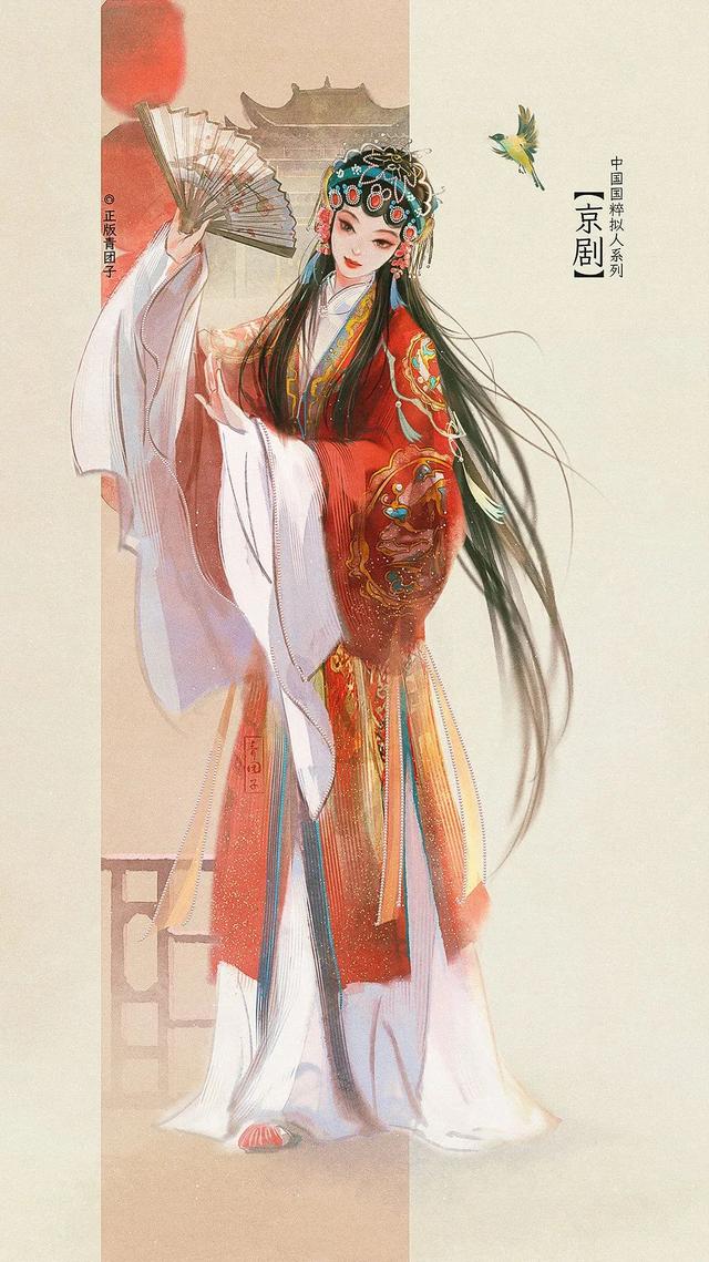 古风画手绘简单，古风简笔画怎么画（18张古风的国粹拟人合集）