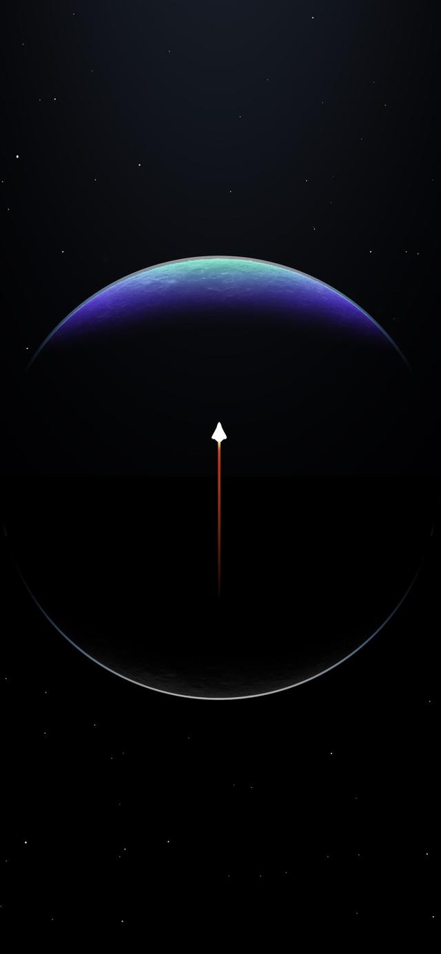 粉色星球星空宇宙壁纸，感受暗夜星空中宇宙浩渺