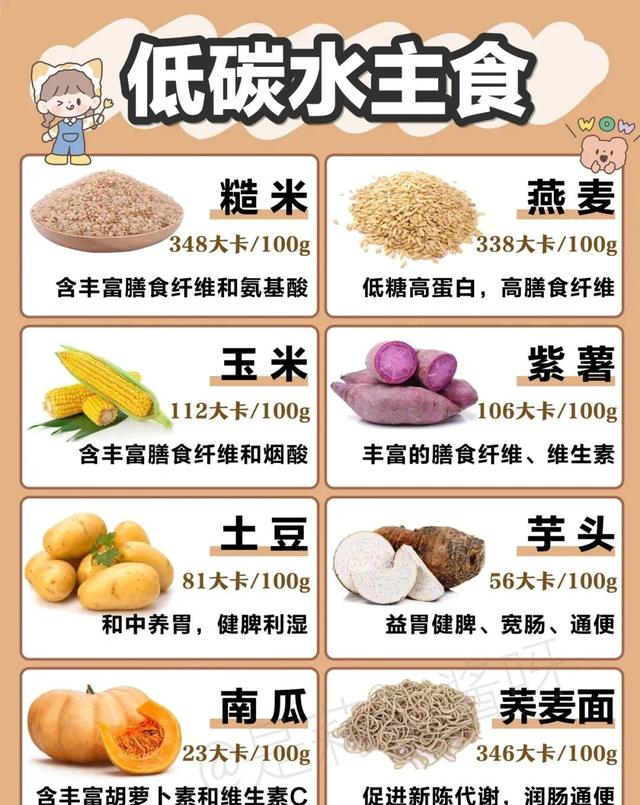 低热量食物一览表，日常生活中适合减肥女性吃的低热量食物一览表（减肥低脂低卡食物）