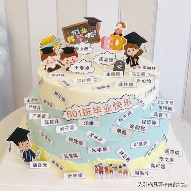 8寸和10寸的蛋糕比较图，8英寸蛋糕等于多少寸10寸吗（100款毕业蛋糕图片合集）