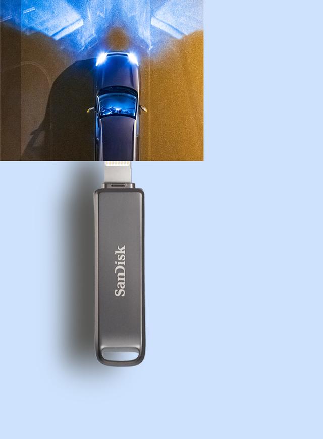 sandisk闪迪手机u盘，闪迪欢欣i享SDIX70N