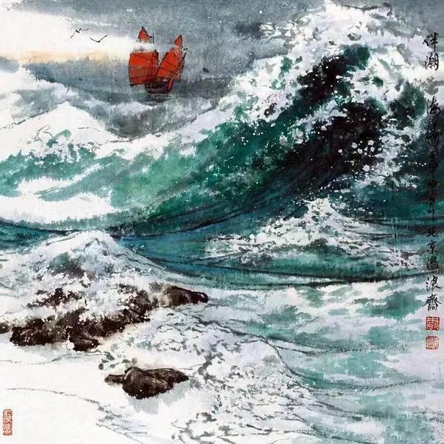 大师画海洋画，让国外收藏家惊艳的中国海洋画作