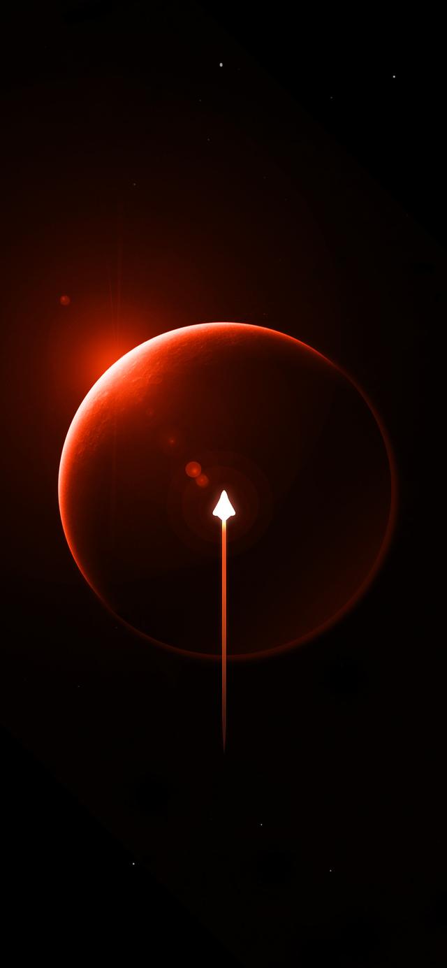 粉色星球星空宇宙壁纸，感受暗夜星空中宇宙浩渺