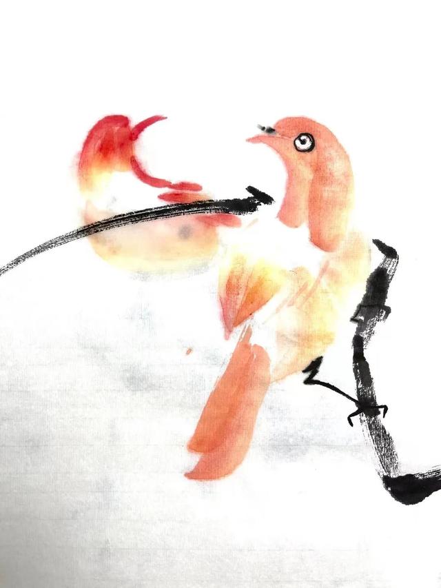 简单的鸟怎么画，如何画简易的小鸟（画家刘华：鸟的画法）