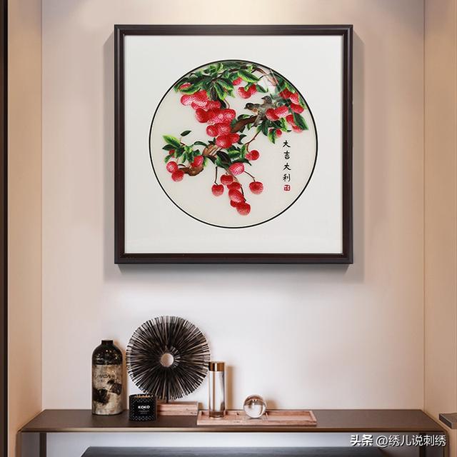 适合挂餐厅的小画，“餐厅摆三果