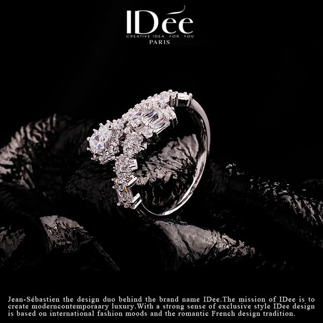 小众轻奢饰品大全，越美丽——IDee倾慕系列闪钻戒指婚礼饰品小众轻奢配饰