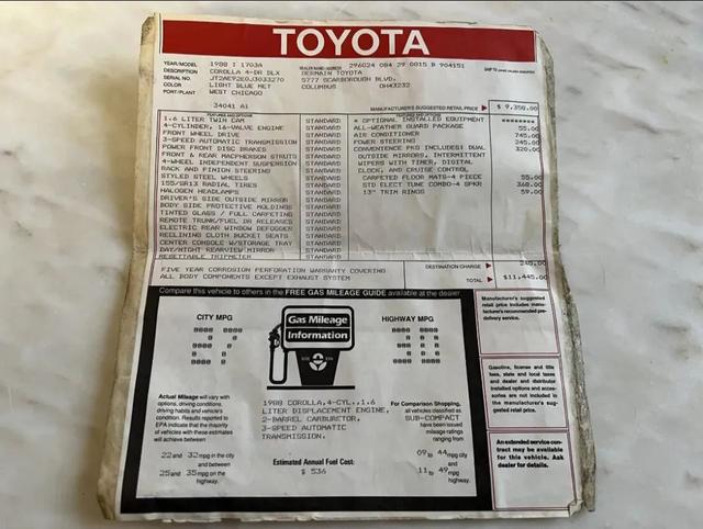 花冠和卡罗拉的区别，花冠和卡罗拉的区别卡罗拉的耗油量（1987年产美规丰田花冠分享）