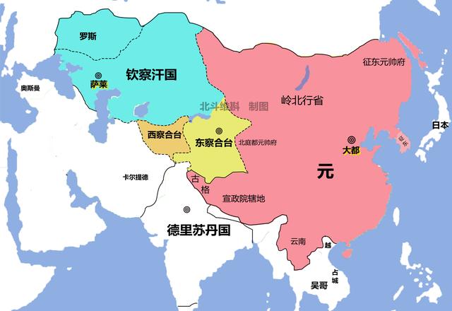 大蒙古帝国最完整的地图，大蒙古国的版图（通过地图了解蒙古帝国的扩张历程）