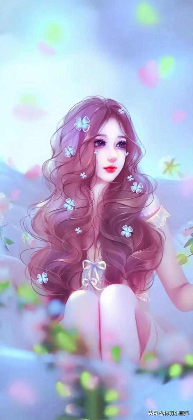 超唯美手绘女生头像，唯美手绘女生头像微信（用最初的心迎接最好的自己）