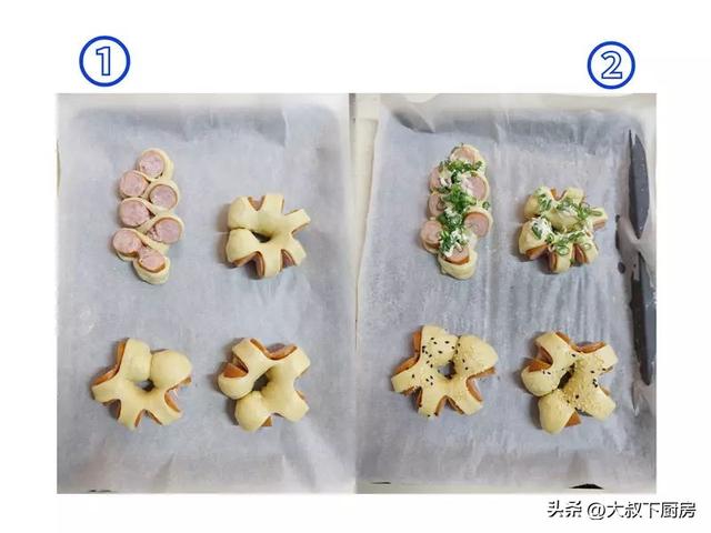 教你怎么做各种花样面包，面包做花样怎么做（大叔教你热狗花式面包）