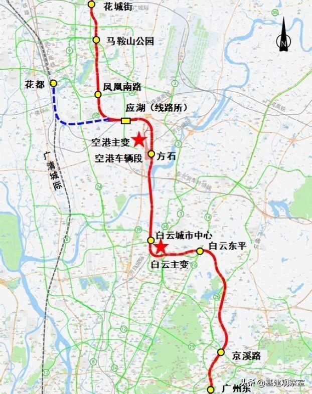 广州地铁18号线北延线，广州18号线地铁北延段长度多少（广州地铁18号线北延段最新进展探秘）
