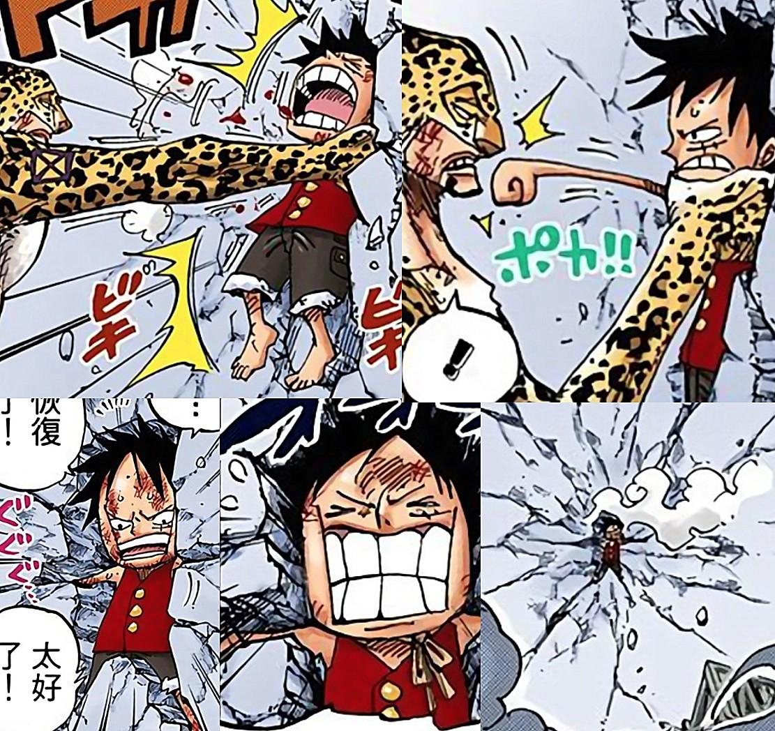 1,路奇被路飞打入人墙,再次致敬司法岛.