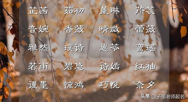 新生儿起名字女孩，新生儿起名字女孩子（如此清雅不凡的女孩名字）