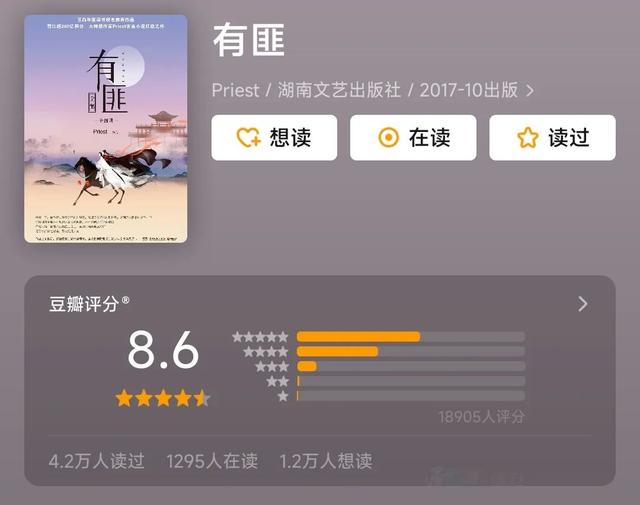 小说排行榜2016前十名，2020十大网络小说（晋江大神Priest经典作品合集）