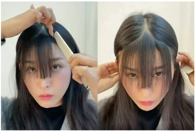 怎么剪斜刘海简单好看，韩国发型师教你在家剪刘海
