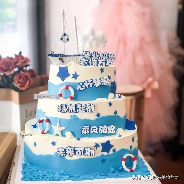 8寸和10寸的蛋糕比较图，8英寸蛋糕等于多少寸10寸吗（100款毕业蛋糕图片合集）