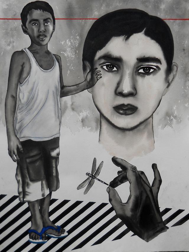 如何画大海里的轮船，如何画大海里的轮船简笔画（儿童节漫画作品）