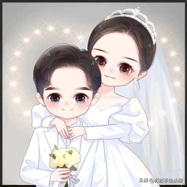 情侣头像 只期待后来的你能快乐.，情侣头像二人专用微信（甜蜜幸福的卡通情侣头像）