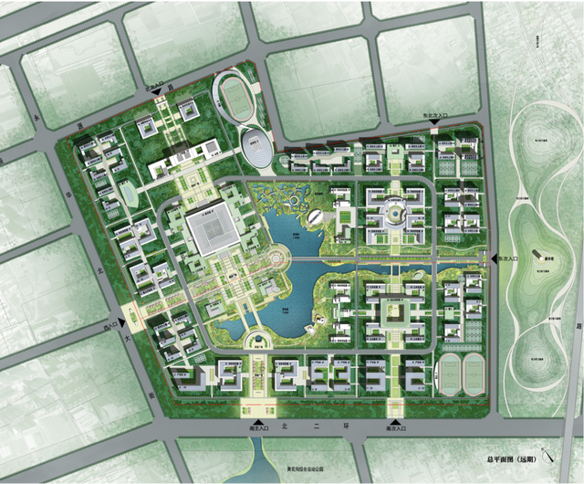 保定华电新校区规划图，华北电力大学保定校区置换建设总体规划设计方案