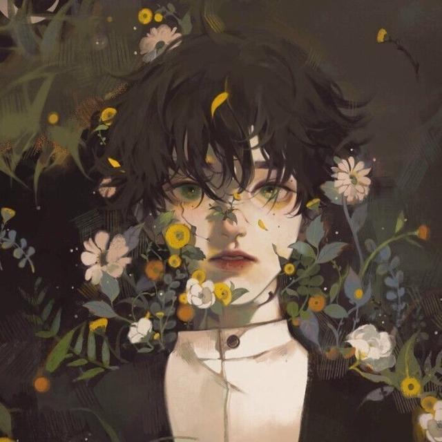 二次元男生头像，二次元丧系男头/黑白微信（有点丧的男生动漫头像）