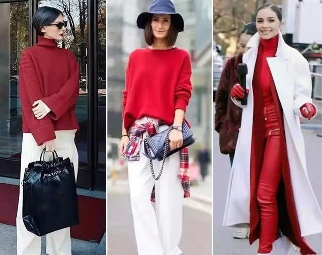 红色衣服搭配，红色衣服搭配什么颜色鞋子（5种适合红色的色彩搭配方式）