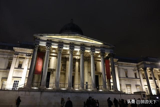 游玩英国伦敦大广场，<泰晤士河夜景>+阿拉法特广场