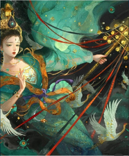 10一15岁画画古风，10一15岁画画教程风景（古风美女少年绘画）