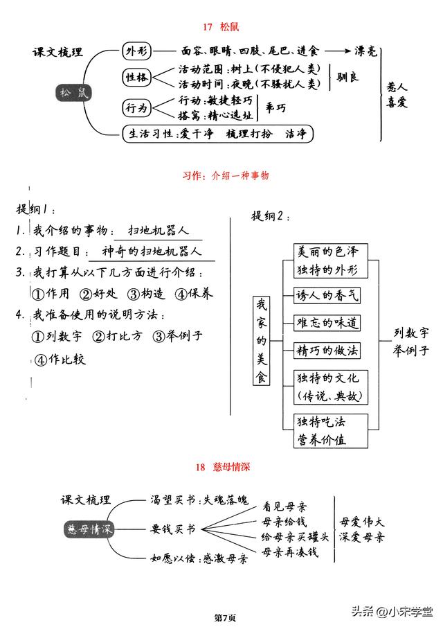五年级上册语文词语表，五年级上册语文《课文梳理导图》一览表