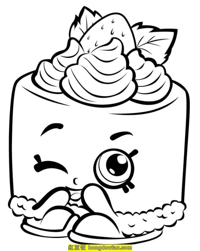汉堡包的简笔画，汉堡简笔画怎么画（19张炸鸡汉堡薯条杯子蛋糕巧克力糖果卡通涂色简笔画）