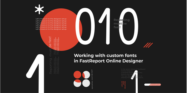 如何在报表工具 FastReport Online Designer 中使用自定义字体