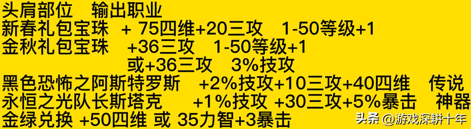 dnf辅助装备附魔最好的是什么，110全职业顶级毕业附魔推荐