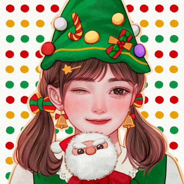 可爱卡通图片女孩甜美，啊啦 可爱卡通图片女生微信（超可爱的手绘女生头像）