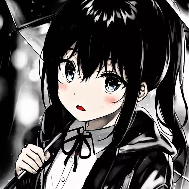 日系卡通头像    ☆﹎尐の可爱微信，日系卡通头像    ☆﹎尐の可爱（动漫女头︱日系漫画风黑白动漫女生头像）
