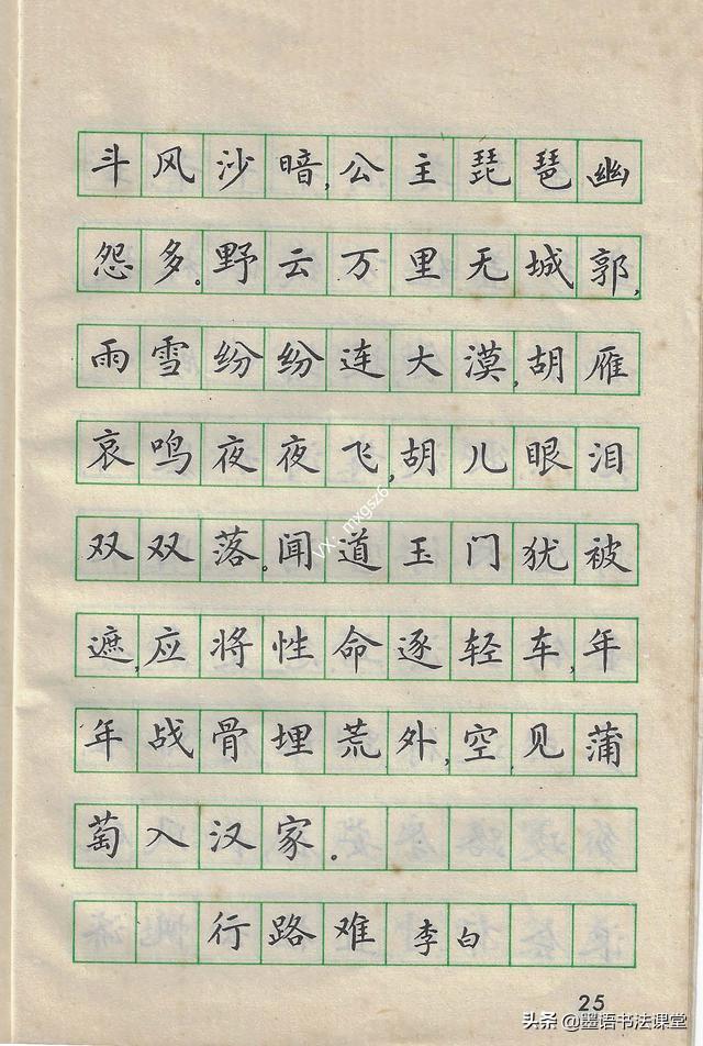 儿童手写字帖推荐，80年代经典小学生硬笔字帖