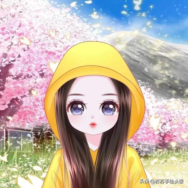 换个头像吧，超萌超可爱的女生卡通头像，八月你好