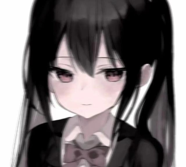 黑白动漫头像女，黑白女漫头像微信（ღ黑白动漫少女头像简直太绝啦ற）