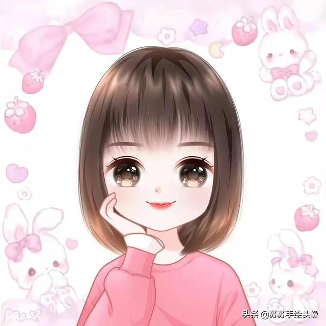 柊呆萌动漫小朋友女生头像微信，软锦：“花丸幼稚园”柊呆萌动漫小朋友女生头像（呆萌可爱的女生卡通头像）