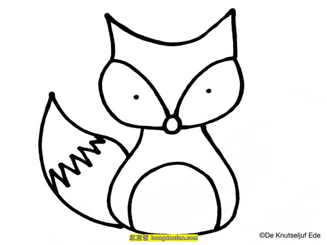 狐狸怎么画简单又漂亮，狐狸怎么画好看又霸气又简单（11张手绘森林中的小狐狸卡通儿童简笔画）