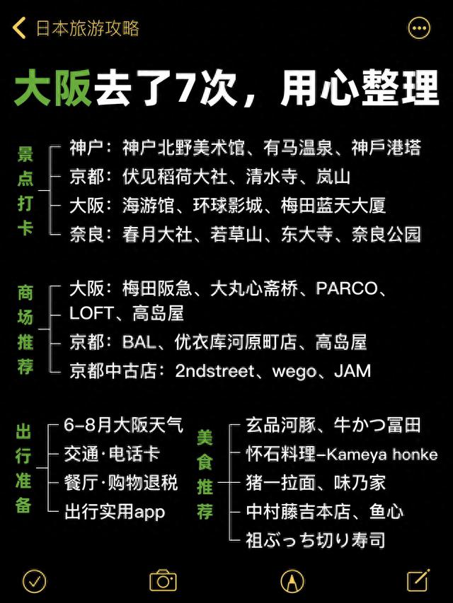 大阪去了7次，亲身经历总结攻略，都是重点