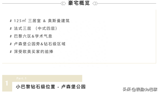 巴黎六区·卢森堡公园 | 钻石级区域 | 深受欧美买家追捧