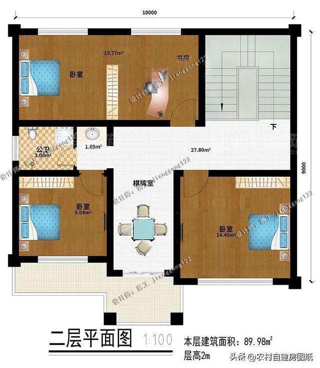 农村10万左右盖什么房，农村15万左右盖什么房（4款小户型二层农村别墅）